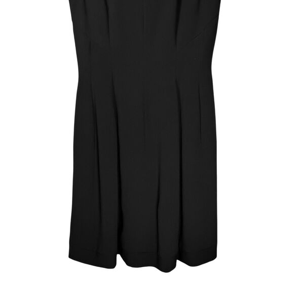 Talbots Women's Dress Black Stretch Sleeveless Pleated Formal Midi Size 10 NWT - Picture 5 of 8